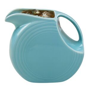 Fiestaware Fiesta Large Pitcher Disk Dish Container Ceramic Sky Blue 67 Oz